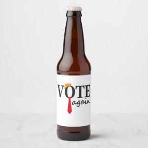 Etiqueta Para Botella De Cerveza Trump 2024 vuelve a votar como regalo patriótico e