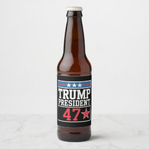 Etiqueta Para Botella De Cerveza Trump gana las elecciones de 2024