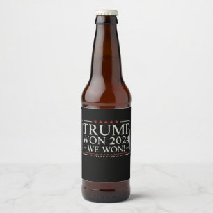 Etiqueta Para Botella De Cerveza Trump Ganó 2024 Nosotros Ganamos 47 2028 EE. UU.