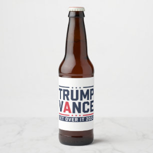 Etiqueta Para Botella De Cerveza Trump Ganó Elección 2024 Presidente Trump Vance