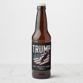 Etiqueta Para Botella De Cerveza Trump Recuperar América 2024 Elección Vintage