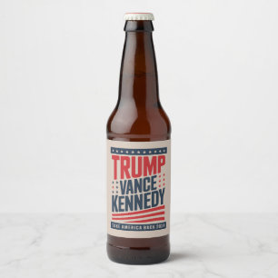Etiqueta Para Botella De Cerveza Trump Vance Kennedy Recuperemos Estados Unidos 202