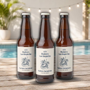 Etiqueta Para Botella De Cerveza Último Caballero en salir Fiesta de Despedida Medi