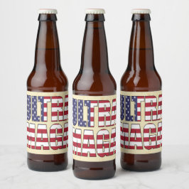 Etiqueta Para Botella De Cerveza Ultra MAGA Trump Supporter 🚗 EE.UU.