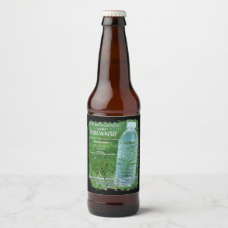 Etiqueta Para Botella De Cerveza una parodia satírica etiqueta del frasco de agua