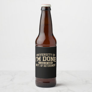Etiqueta Para Botella De Cerveza Universidad De Ya Estoy Listo Clase De 2026 Jubila