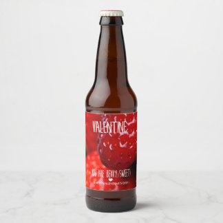 Etiqueta Para Botella De Cerveza ¡Valentine, eres dulce de berry!