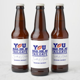 Etiqueta Para Botella De Cerveza Vamos a hacer una Fiesta de Cola Celebrar Azul Duc