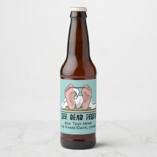 Etiqueta Para Botella De Cerveza Veo A Personas Muertas Personalizadas