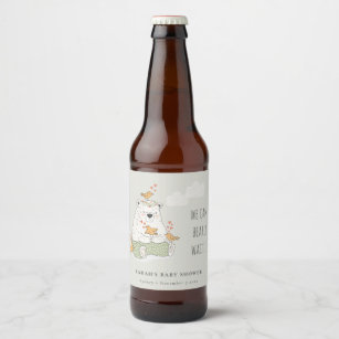 Etiqueta Para Botella De Cerveza Verde: Podemos anticipar la Baby Shower de las ave
