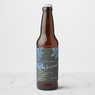 Etiqueta Para Botella De Cerveza Vibe Botánica Serás Mi Boda De La Novia