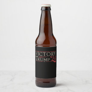 Etiqueta Para Botella De Cerveza Victoria Trump 24 Presidente Republicano 47 EE. UU