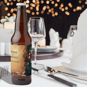 Etiqueta Para Botella De Cerveza Victorian Steampunk Elegance Boda