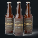 Etiqueta Para Botella De Cerveza Vintage 40th Birthday 1981, año de las leyendas<br><div class="desc">Si cumplimos 40 años en 2021 y amamos el estilo retro,  entonces estas etiquetas personalizadas de botellas vintage son perfectas para una fiesta de cumpleaños. El nombre y un año son plantillas para que sea fácil escribir el tuyo.</div>