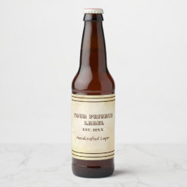 Etiqueta Para Botella De Cerveza Vintage Aged Parchment Your Private Label Wine