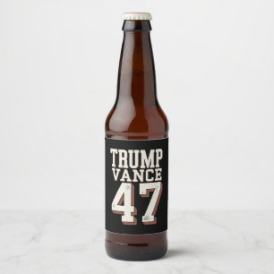 Etiqueta Para Botella De Cerveza Vintage Trump, presidente de Trump
