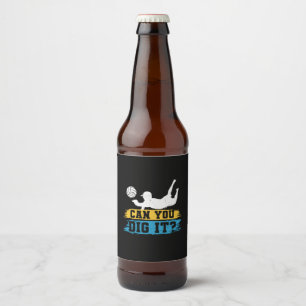 Etiqueta Para Botella De Cerveza Voleibol Puedes Escarbar