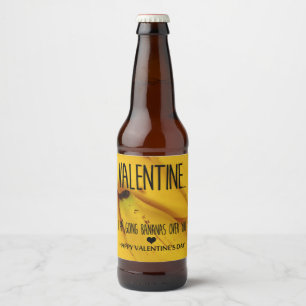 Etiqueta Para Botella De Cerveza Volviéndose loco por ti Día de San Valentín