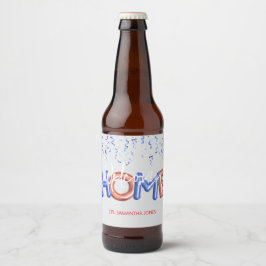 Etiqueta Para Botella De Cerveza Welcome Home Patriotic Military Hero Party