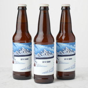 Etiqueta Para Botella De Cerveza Winter Wonder