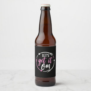 Etiqueta Para Botella De Cerveza Yoga Lover Obtengamos Om