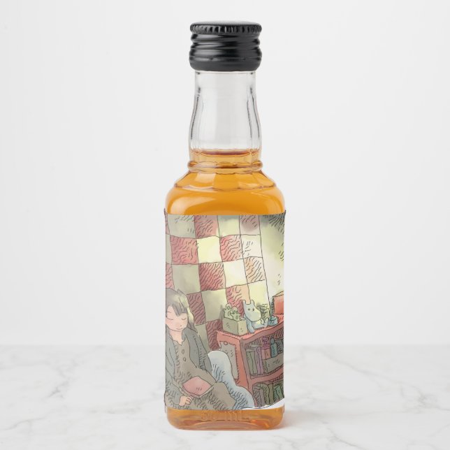 ETIQUETA PARA BOTELLA DE LICOR さやしにじ (Anverso)