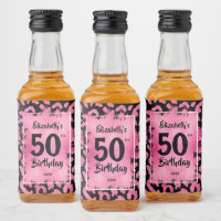 50.º Mini Leopardo Negro Rosa