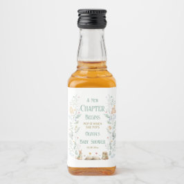 Etiqueta Para Botella De Licor A New Chapter Book Baby Shower 