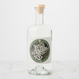 Etiqueta Para Botella De Licor Absinthe Label 2
