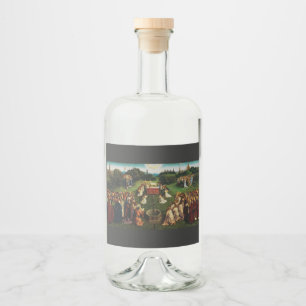 Etiqueta Para Botella De Licor Adoración del Cordero por Jan van Eyck
