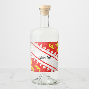 Etiqueta Para Botella De Licor Alsacia