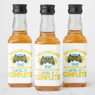 Etiqueta Para Botella De Licor Año y edad del Personalizado del regalo de cumplea