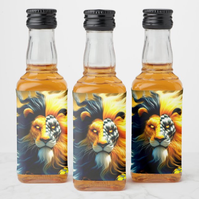 Etiqueta Para Botella De Licor Artsy Lion (Botellas)