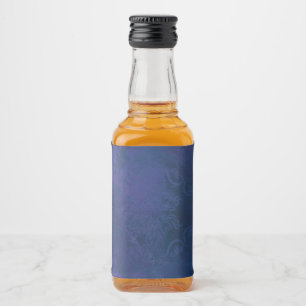 Etiqueta Para Botella De Licor azul