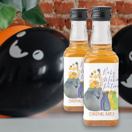 Etiqueta Para Botella De Licor Baby Making Potion Halloween Baby Shower Favor