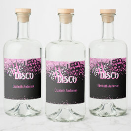 Etiqueta Para Botella De Licor Bachelette Disco Bachelorette, la última riada de