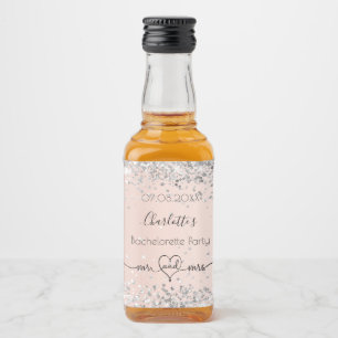Etiqueta Para Botella De Licor Bachelorette party rosa oro plata mr mrs