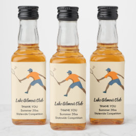 Etiqueta Para Botella De Licor Badminton