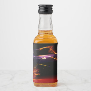 Etiqueta Para Botella De Licor baile de coche morado