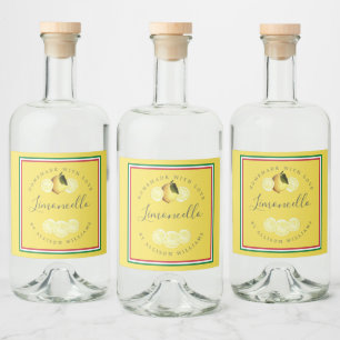 Etiqueta Para Botella De Licor Bandera Tricolor Italiana Limoncello Casero Person
