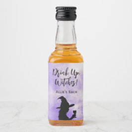 Etiqueta Para Botella De Licor Bebedizo de Fiesta de Soltera de Halloween Brujas