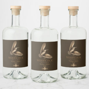 Etiqueta Para Botella De Licor Becada