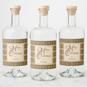 Etiqueta Para Botella De Licor Bernie Navidades