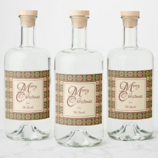 Etiqueta Para Botella De Licor Bernie Navidades