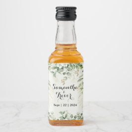 Etiqueta Para Botella De Licor Bliss Elegant Garden Vows Botánicos