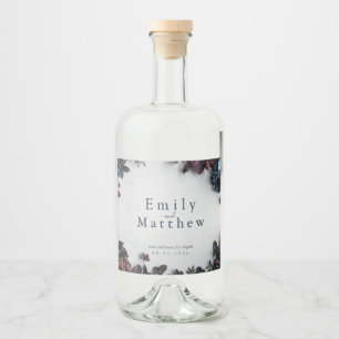 Etiqueta Para Botella De Licor Boda Deep Woodland Romance