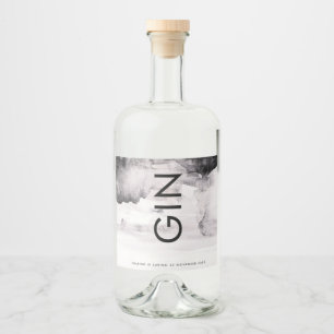 Etiqueta Para Botella De Licor Boda Neutral de Género Ultra Moderno