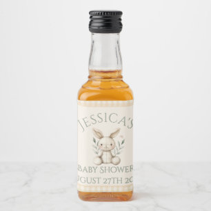 Etiqueta Para Botella De Licor ~Boho Bunny Neutral Baby Shower