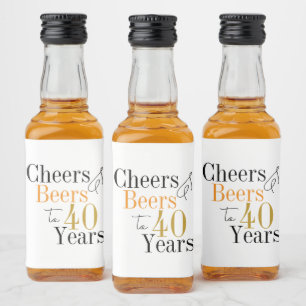 Etiqueta Para Botella De Licor Brindis y cervezas para el favor de fiesta de cump