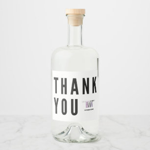 Etiqueta Para Botella De Licor (BWN) Gracias Colección - Mini Licor